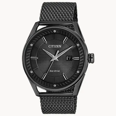 CTO -Men's Eco-Drive BM6988-57E Black Mesh Strap Watch | CITIZEN CTO -Men's Eco-Drive BM6988-57E Black Mesh Strap Watch | CITIZEN
